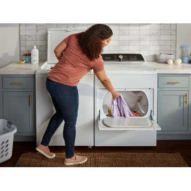 Whirlpool - 7 Cu. Ft. Electric Dryer With Moisture Sensing - White 6 Whirlpool - 7 Cu. Ft. Electric Dryer With Moisture Sensing - White - Image 4