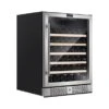 24 In. Single Zone 52-Bottle Built-In And Freestanding Wine Cooler In Stainless Steel - Stainless Steel