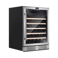 24 In. Single Zone 52-Bottle Built-In And Freestanding Wine Cooler In Stainless Steel - Stainless Steel