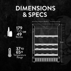 Newair Stone Brewing 180 Can FlipShelf Beer Refrigerator, 24 Built-In Or Freestanding Wine Cooler With Reversible Shelves - Stone Brewing Branded 20 Newair Stone Brewing 180 Can FlipShelf Beer Refrigerator, 24 Built-In Or Freestanding Wine Cooler With Reversible Shelves - Stone Brewing Branded -KitchenAid Shop bc598a34 c8cb 4405 aee3 32297b151e52
