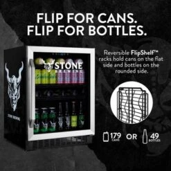 Newair Stone Brewing 180 Can FlipShelf Beer Refrigerator, 24 Built-In Or Freestanding Wine Cooler With Reversible Shelves - Stone Brewing Branded 16 Newair Stone Brewing 180 Can FlipShelf Beer Refrigerator, 24 Built-In Or Freestanding Wine Cooler With Reversible Shelves - Stone Brewing Branded -KitchenAid Shop bc5fe337 84f5 4bce a1d5 22ddb4a34183