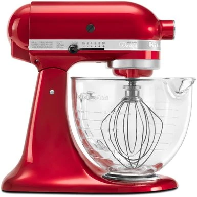 KitchenAid Artisan Designer Series Tilt-Back Head Stand Mixer In Candy Apple Red 3 KitchenAid Artisan Designer Series Tilt-Back Head Stand Mixer In Candy Apple Red