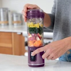 Ninja - Blast 18 Oz. Portable Blender - Passion Fruit Purple -KitchenAid Shop bd5b5923 96a8 53fa aee6 13f9cb34dca5