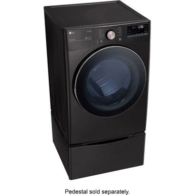 LG - 7.4 Cu. Ft. Stackable Smart Electric Dryer With Steam And Built-In Intelligence - Black Steel 7 LG - 7.4 Cu. Ft. Stackable Smart Electric Dryer With Steam And Built-In Intelligence - Black Steel - Image 5