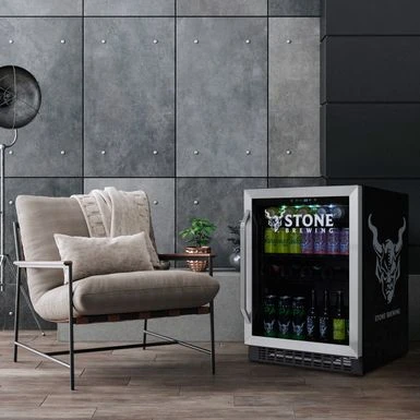Newair Stone Brewing 180 Can FlipShelf Beer Refrigerator, 24 Built-In Or Freestanding Wine Cooler With Reversible Shelves - Stone Brewing Branded 7 Newair Stone Brewing 180 Can FlipShelf Beer Refrigerator, 24 Built-In Or Freestanding Wine Cooler With Reversible Shelves - Stone Brewing Branded - Image 5