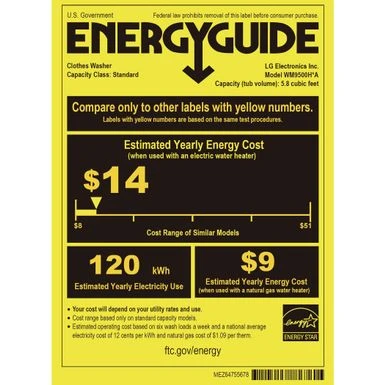 LG LG SIGNATURE 5.8 Cu. Ft. Mega Capacity Washer In Black Stainless Steel - WM9500HKA 9 LG LG SIGNATURE 5.8 Cu. Ft. Mega Capacity Washer In Black Stainless Steel - WM9500HKA - Image 7