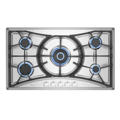 Empava 36" Built-in Gas Cooktop Stainless Steel 5 Italy Sabaf Burners Stove Top - 36inch 3 Empava 36" Built-in Gas Cooktop Stainless Steel 5 Italy Sabaf Burners Stove Top - 36inch
