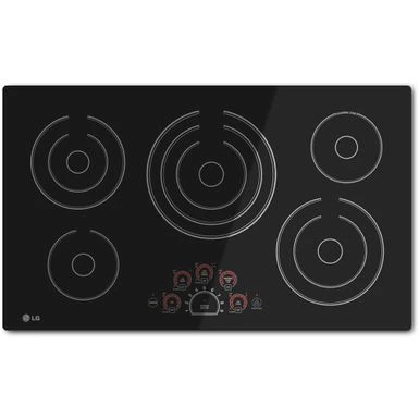 Lg Range 36 Inch Smoothtop Electric Cooktop With 5 Steady Heat Radiant Elements - N/A - Black 5 Lg Range 36 Inch Smoothtop Electric Cooktop With 5 Steady Heat Radiant Elements - N/A - Black - Image 3