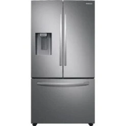 Samsung - 27 Cu. Ft. Large Capacity 3-Door French Door Refrigerator With External Water & Ice Dispenser - Stainless Steel