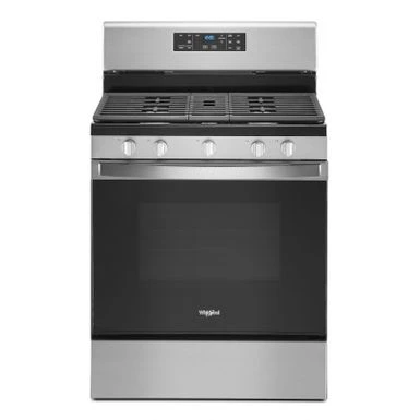 Whirlpool 5 Cu. Ft. Stainless Steel Gas Range With Center Oval Burner 3 Whirlpool 5 Cu. Ft. Stainless Steel Gas Range With Center Oval Burner