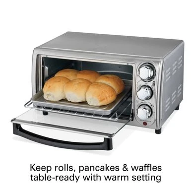 Hamilton Beach 4 Slice Toaster Oven - Stainless Steel 6 Hamilton Beach 4 Slice Toaster Oven - Stainless Steel - Image 4