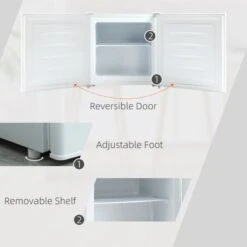 HOMCOM Mini Freezer Countertop, 1.1 Cu.Ft Compact Upright Freezer With Removable Shelves, Reversible Door For Home, Dorm - 18.5" W X 17.5" D X 19.25" H - Grey 36 HOMCOM Mini Freezer Countertop, 1.1 Cu.Ft Compact Upright Freezer With Removable Shelves, Reversible Door For Home, Dorm - 18.5" W X 17.5" D X 19.25" H - Grey -KitchenAid Shop c2de251e f307 4683 98f8 e12f7627cf41