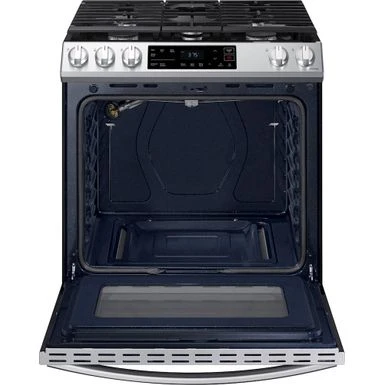 Samsung - 6.0 Cu. Ft. Front Control Slide-in Gas Range With Wi-Fi, Fingerprint Resistant - Stainless Steel 12 Samsung - 6.0 Cu. Ft. Front Control Slide-in Gas Range With Wi-Fi, Fingerprint Resistant - Stainless Steel - Image 10