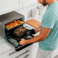 Ninja - Foodi 10-in-1 Smart XL Air Fry Oven, Countertop Convection Oven With Dehydrate & Reheat Capability - Stainless Silver -KitchenAid Shop c4138435 ba84 56f5 ae61 b5c4c7de73d1