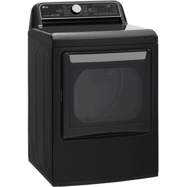 LG - 7.3 Cu. Ft. Smart Electric Dryer With Steam And Sensor Dry - Black Steel 4 LG - 7.3 Cu. Ft. Smart Electric Dryer With Steam And Sensor Dry - Black Steel - Image 2