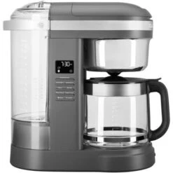 KitchenAid 12-Cup Drip Coffee Maker With Spiral Showerhead And Programmable Warming Plate In Matte Charcoal Gray -KitchenAid Shop c51b53f2 7b54 4679 9915 b843bc5eb7dc