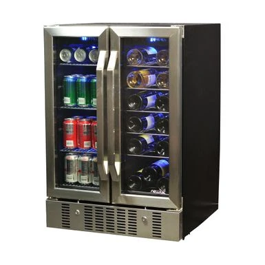 NewAir 18 Bottle/ 52 Can, Dual Zone Wine And Beverage Cooler - Black 4 NewAir 18 Bottle/ 52 Can, Dual Zone Wine And Beverage Cooler - Black - Image 2