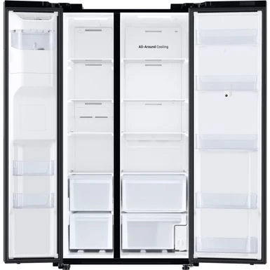 Samsung - 26.7 Cu. Ft. Side-by-Side Smart Refrigerator With 21.5" Touch-Screen Family Hub - Stainless Steel 12 Samsung - 26.7 Cu. Ft. Side-by-Side Smart Refrigerator With 21.5" Touch-Screen Family Hub - Stainless Steel - Image 10