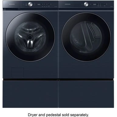 Samsung - BESPOKE 5.3 Cu. Ft. Ultra Capacity Front Load Washer With AI OptiWash And Auto Dispense - Brushed Navy 10 Samsung - BESPOKE 5.3 Cu. Ft. Ultra Capacity Front Load Washer With AI OptiWash And Auto Dispense - Brushed Navy - Image 8
