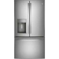 GE - 27.7 Cu. Ft. French Door Refrigerator - Stainless Steel