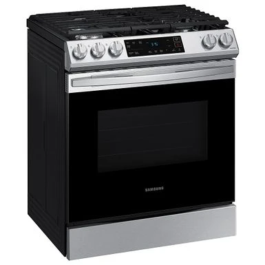 Samsung - 6.0 Cu. Ft. Front Control Slide-in Gas Range With Wi-Fi, Fingerprint Resistant - Stainless Steel 4 Samsung - 6.0 Cu. Ft. Front Control Slide-in Gas Range With Wi-Fi, Fingerprint Resistant - Stainless Steel - Image 2