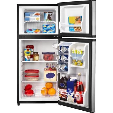 Insignia™ - 4.3 Cu. Ft. Mini Fridge With Top Freezer - Stainless Steel 12 Insignia™ - 4.3 Cu. Ft. Mini Fridge With Top Freezer - Stainless Steel - Image 10