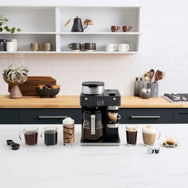 Ninja - 7 Style Espresso & Coffee Barista System, Single-Serve & Nespresso Capsule Compatible, 12-Cup Carafe, Built-in Frother - Black 6 Ninja - 7 Style Espresso & Coffee Barista System, Single-Serve & Nespresso Capsule Compatible, 12-Cup Carafe, Built-in Frother - Black - Image 4