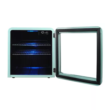 Magic Chef 1.7 Cu. Ft. Mint Green Retro Beverage Cooler 6 Magic Chef 1.7 Cu. Ft. Mint Green Retro Beverage Cooler - Image 4