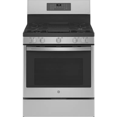 Ge Profile 30" Fingerprint Resistant Stainless Steel Freestanding Self Clean Gas Range With No Preheat Air Fry 3 Ge Profile 30" Fingerprint Resistant Stainless Steel Freestanding Self Clean Gas Range With No Preheat Air Fry
