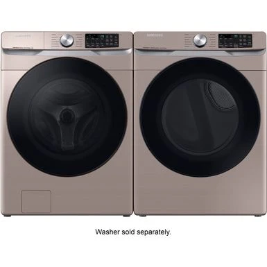 Samsung - 7.5 Cu. Ft. Stackable Smart Electric Dryer With Steam Sanitize+ - Champagne 12 Samsung - 7.5 Cu. Ft. Stackable Smart Electric Dryer With Steam Sanitize+ - Champagne - Image 10