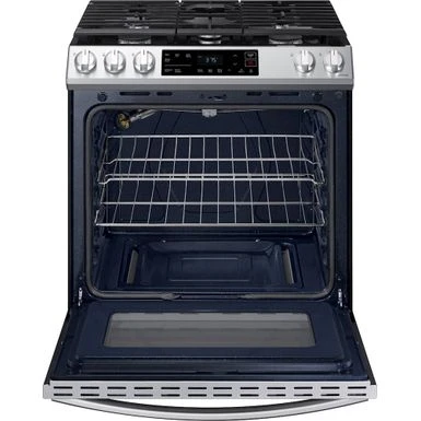 Samsung - 6.0 Cu. Ft. Front Control Slide-in Gas Range With Wi-Fi, Fingerprint Resistant - Stainless Steel 18 Samsung - 6.0 Cu. Ft. Front Control Slide-in Gas Range With Wi-Fi, Fingerprint Resistant - Stainless Steel - Image 16