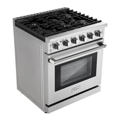 30-in 5 Burners 4.5-cu Ft Stainless Steel Freestanding Gas Range With 5 Burners - Stainless Steel 3 30-in 5 Burners 4.5-cu Ft Stainless Steel Freestanding Gas Range With 5 Burners - Stainless Steel
