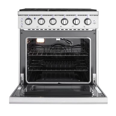 30-in 5 Burners 4.5-cu Ft Stainless Steel Freestanding Gas Range With 5 Burners - Stainless Steel 7 30-in 5 Burners 4.5-cu Ft Stainless Steel Freestanding Gas Range With 5 Burners - Stainless Steel - Image 5
