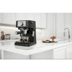 DeLonghi De'Longhi - Stilosa 15 Bar Pump Espresso Machine - Black And Stainless -KitchenAid Shop cdf22cb1 3617 56a0 b76b e907dd5c35a2