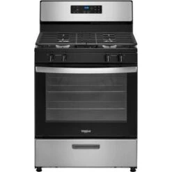 Whirlpool - 5.1 Cu. Ft. Freestanding Gas Range With Broiler Drawer - Stainless Steel