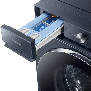 Samsung - BESPOKE 5.3 Cu. Ft. Ultra Capacity Front Load Washer With AI OptiWash And Auto Dispense - Brushed Navy 6 Samsung - BESPOKE 5.3 Cu. Ft. Ultra Capacity Front Load Washer With AI OptiWash And Auto Dispense - Brushed Navy - Image 4
