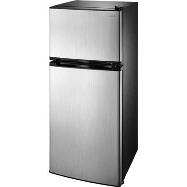 Insignia™ - 4.3 Cu. Ft. Mini Fridge With Top Freezer - Stainless Steel 5 Insignia™ - 4.3 Cu. Ft. Mini Fridge With Top Freezer - Stainless Steel - Image 3