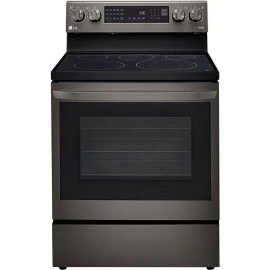 LG 6.3-Cu. Ft. Electric Smart Range With InstaView And AirFry, Black Stainless Steel 3 LG 6.3-Cu. Ft. Electric Smart Range With InstaView And AirFry, Black Stainless Steel
