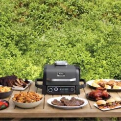Ninja - Woodfire Outdoor Grill & Smoker, 7-in-1 Master Grill, BBQ Smoker, & Outdoor Air Fryer With Woodfire Technology - Grey 17 Ninja - Woodfire Outdoor Grill & Smoker, 7-in-1 Master Grill, BBQ Smoker, & Outdoor Air Fryer With Woodfire Technology - Grey -KitchenAid Shop d495de3a 7189 5f60 8f04 fa7a516e7f7e