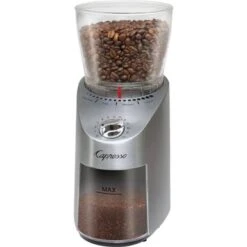Capresso - Infinity Plus 4-Oz. Conical Burr Coffee Grinder - Stainless Steel -KitchenAid Shop d6ba1896 f5ac 5622 8d2d ce29cc186596