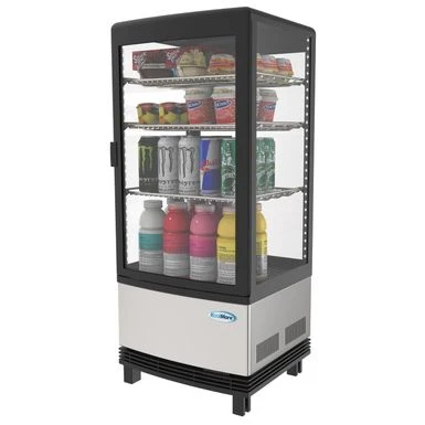 KoolMore Countertop Commercial Stanless Steel Refrigerator Display Case - 3 Cu. Ft 4 KoolMore Countertop Commercial Stanless Steel Refrigerator Display Case - 3 Cu. Ft - Image 2