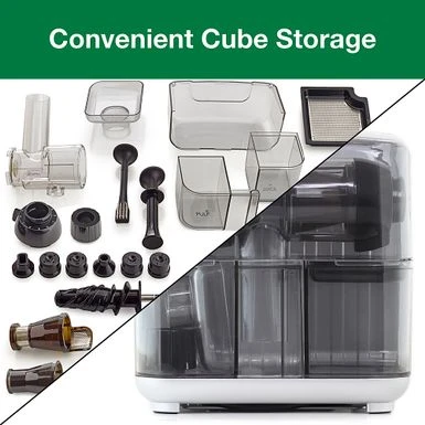 Omega - JC3000RD13 Red 150 Watt Vertical Cold Press 365 Masticating Slow Juicer With 3-Stage Auger - Silver 4 Omega - JC3000RD13 Red 150 Watt Vertical Cold Press 365 Masticating Slow Juicer With 3-Stage Auger - Silver - Image 2