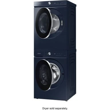 Samsung - BESPOKE 5.3 Cu. Ft. Ultra Capacity Front Load Washer With AI OptiWash And Auto Dispense - Brushed Navy 8 Samsung - BESPOKE 5.3 Cu. Ft. Ultra Capacity Front Load Washer With AI OptiWash And Auto Dispense - Brushed Navy - Image 6