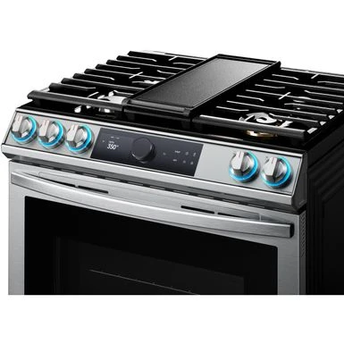 Samsung 6.0-Cu. Ft. Slide-In Front Control Gas Range With Smart Dial And Air Fry, Stainless Steel 6 Samsung 6.0-Cu. Ft. Slide-In Front Control Gas Range With Smart Dial And Air Fry, Stainless Steel - Image 4