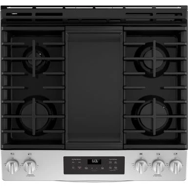 GE - 5.3 Cu. Ft. Slide-In Gas Range - Stainless Steel 4 GE - 5.3 Cu. Ft. Slide-In Gas Range - Stainless Steel - Image 2