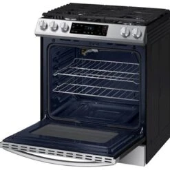 Samsung - 6.0 Cu. Ft. Front Control Slide-in Gas Range With Wi-Fi, Fingerprint Resistant - Stainless Steel 32 Samsung - 6.0 Cu. Ft. Front Control Slide-in Gas Range With Wi-Fi, Fingerprint Resistant - Stainless Steel -KitchenAid Shop db570c9e 92e4 56fb a53b 1ab15fca37a9