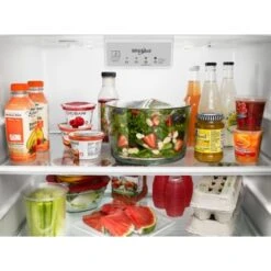 Whirlpool - 17.7 Cu. Ft. Top-Freezer Refrigerator - Monochromatic Stainless Steel -KitchenAid Shop db9e6487 3aef 5c32 90d2 2a7d434a5daa