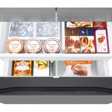 Samsung - 32 Cu. Ft. 3-Door French Door Smart Refrigerator With Dual Auto Ice Maker - Stainless Steel 6 Samsung - 32 Cu. Ft. 3-Door French Door Smart Refrigerator With Dual Auto Ice Maker - Stainless Steel - Image 4