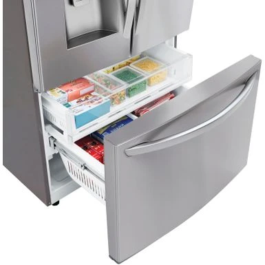 LG - 27.7 Cu. Ft. French Door Smart Refrigerator With External Ice And Water - Stainless Steel 14 LG - 27.7 Cu. Ft. French Door Smart Refrigerator With External Ice And Water - Stainless Steel - Image 12