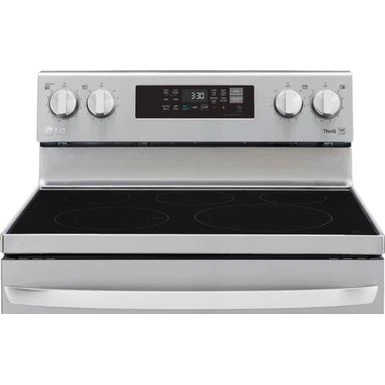 LG - 6.3 Cu. Ft. Smart Freestanding Electric Convection Range With Easy Clean, Air Fry And WideView Window - Stainless Steel 6 LG - 6.3 Cu. Ft. Smart Freestanding Electric Convection Range With Easy Clean, Air Fry And WideView Window - Stainless Steel - Image 4
